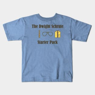 Dwight Schrute Starter Pack Kids T-Shirt